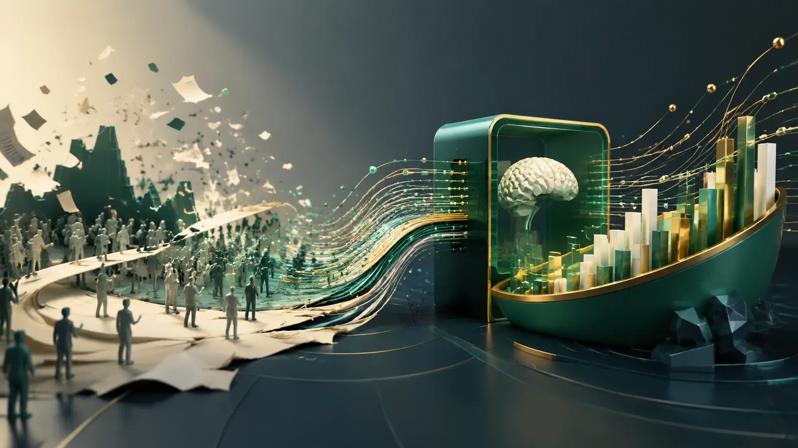 Conceptual market illustration for Algorithmic Stock Trading: How Machines Changed the Market