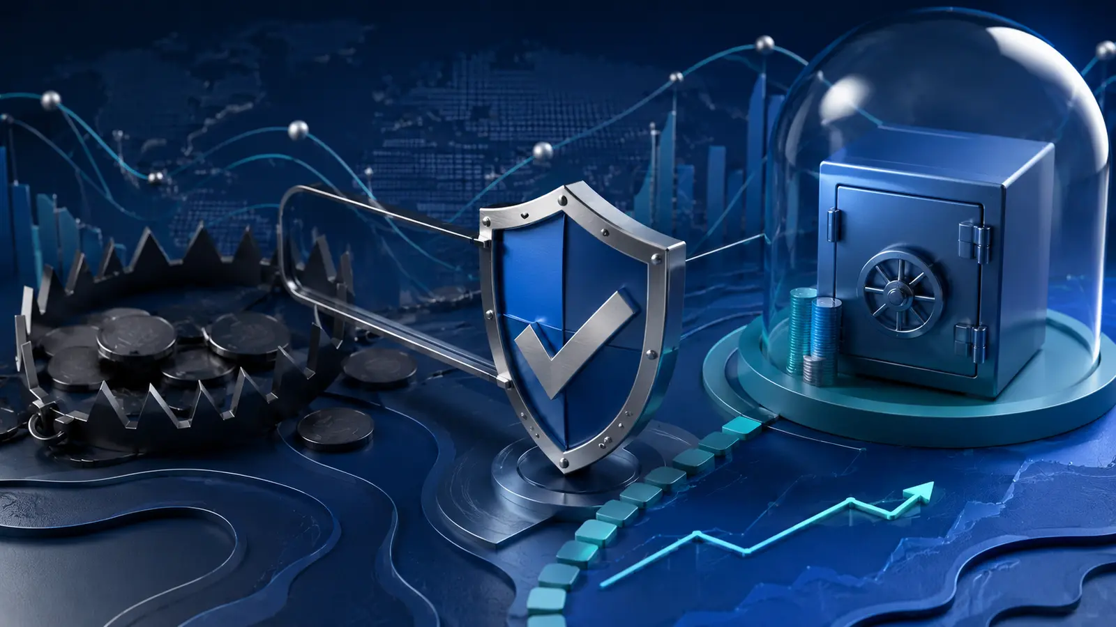 Conceptual market illustration for Avoiding Forex Scams: How to Protect Your Money