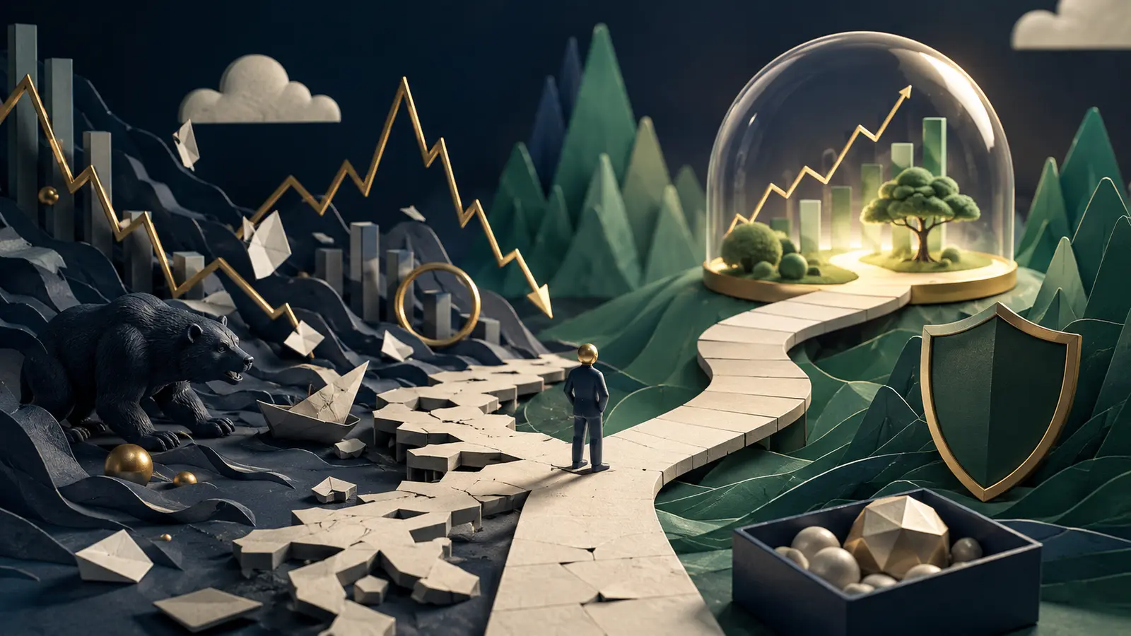 Conceptual market illustration for Common Stock Investing Mistakes—and How to Steer Clear of Them