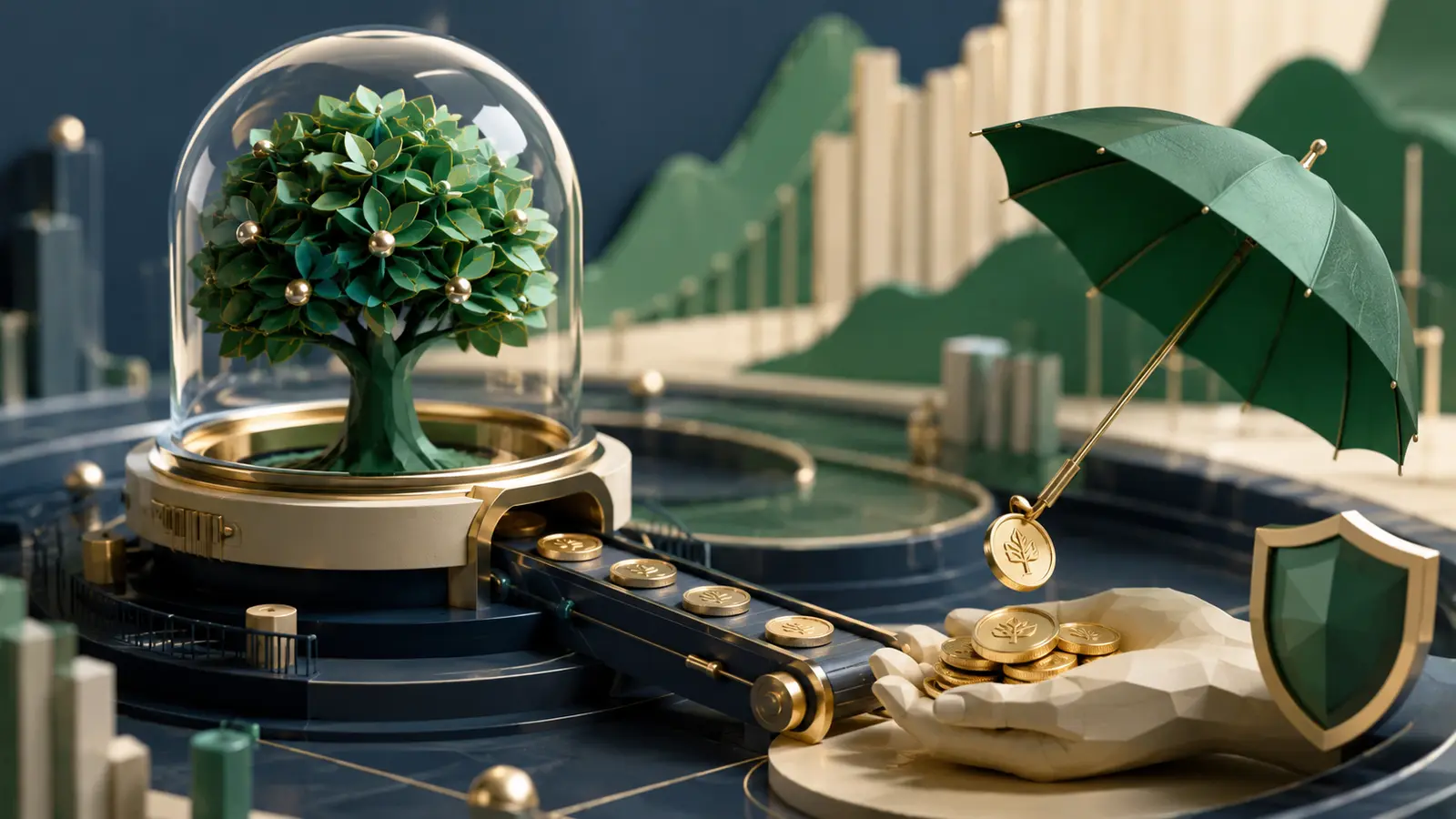 Conceptual market illustration for Dividends Explained: How Stocks Can Pay You Along the Way