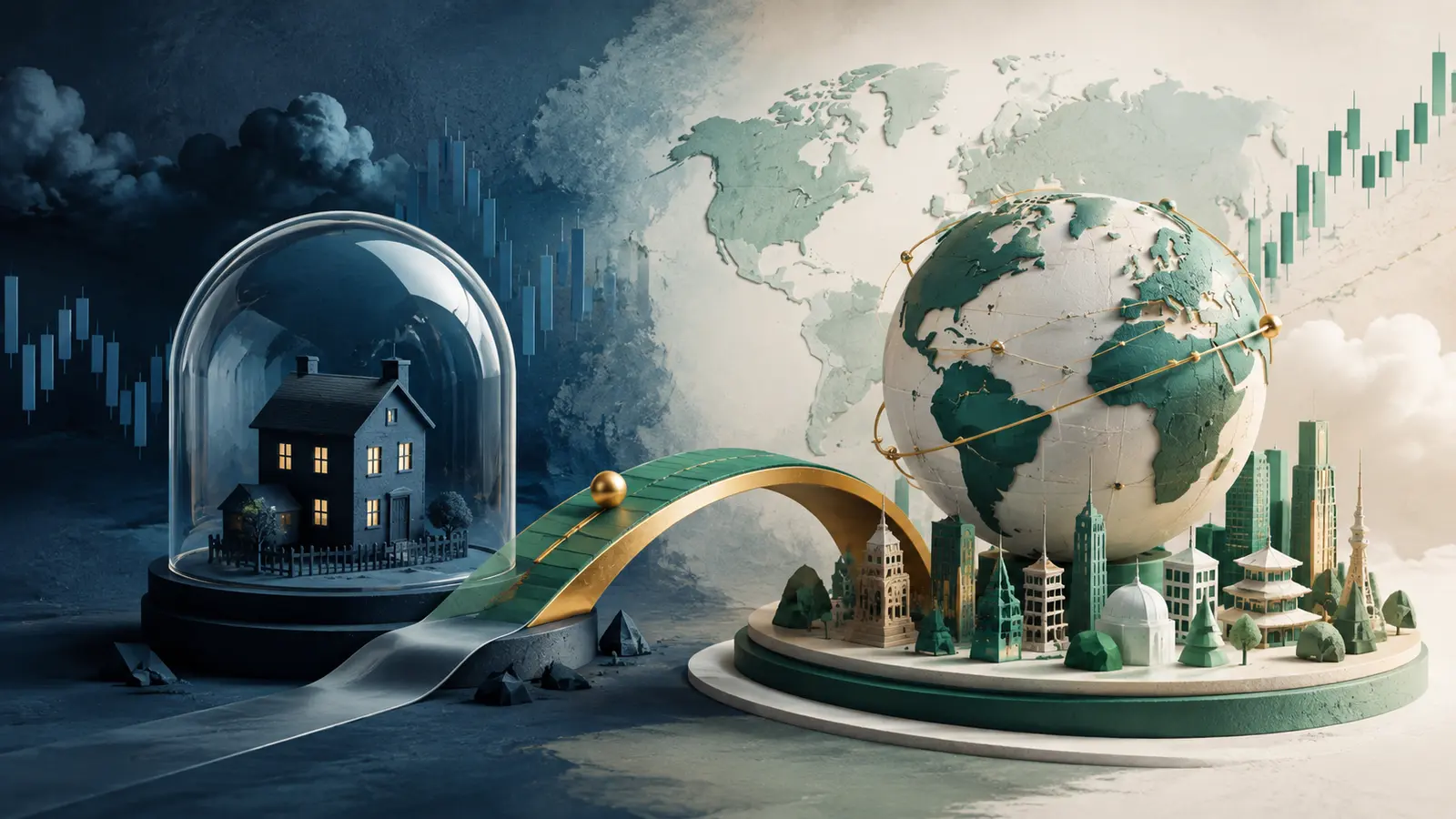 Conceptual market illustration for Global Stock Market Investing: Why Looking Beyond Home Can Matter