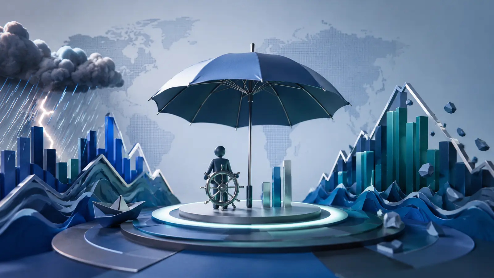 Conceptual market illustration for Hedging Strategies in Forex: How to Protect a Position When the Market Moves