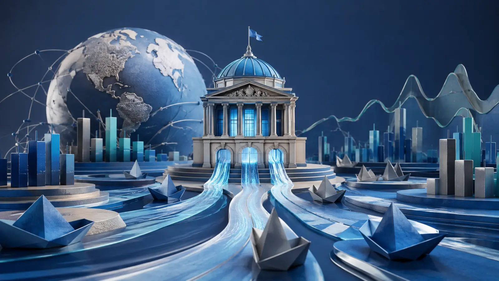 Conceptual market illustration for How Central Banks Move the Forex Market