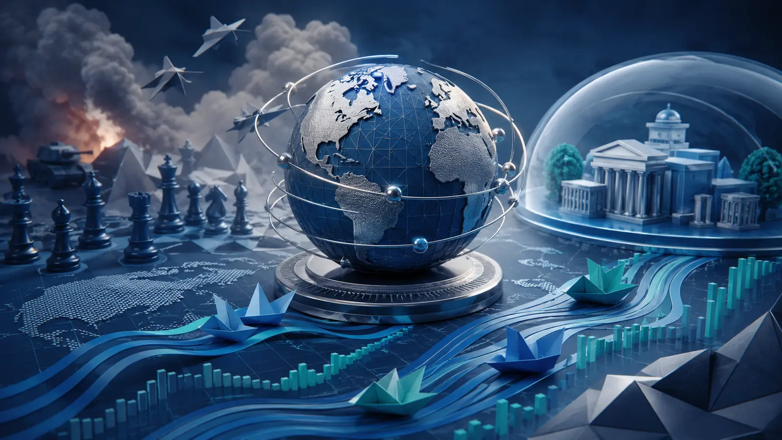 Conceptual market illustration for How Geopolitics Moves Forex Markets
