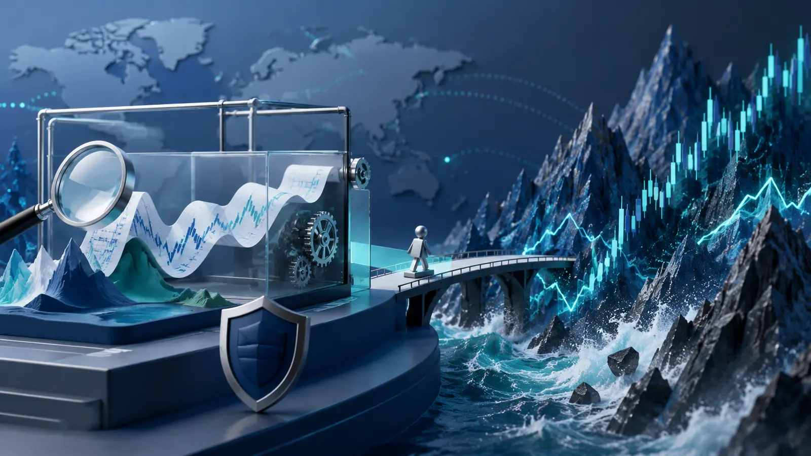 Conceptual market illustration for How to Backtest a Forex Strategy Before You Risk Real Money