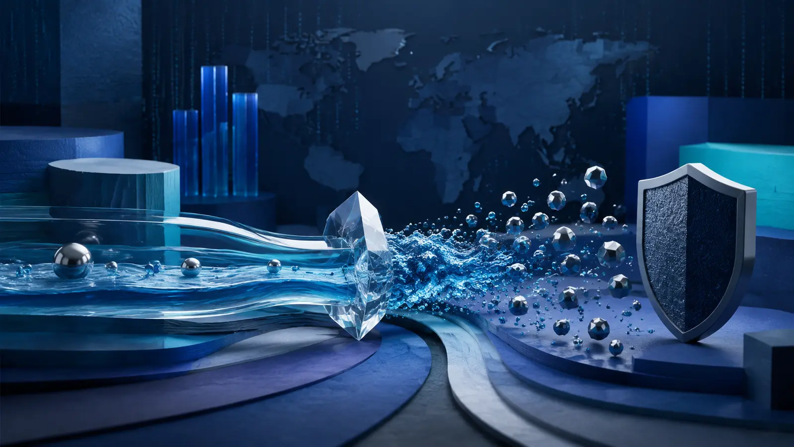 Conceptual market illustration for Liquidity, Volatility, and Slippage in Forex: What They Mean in Real Trading