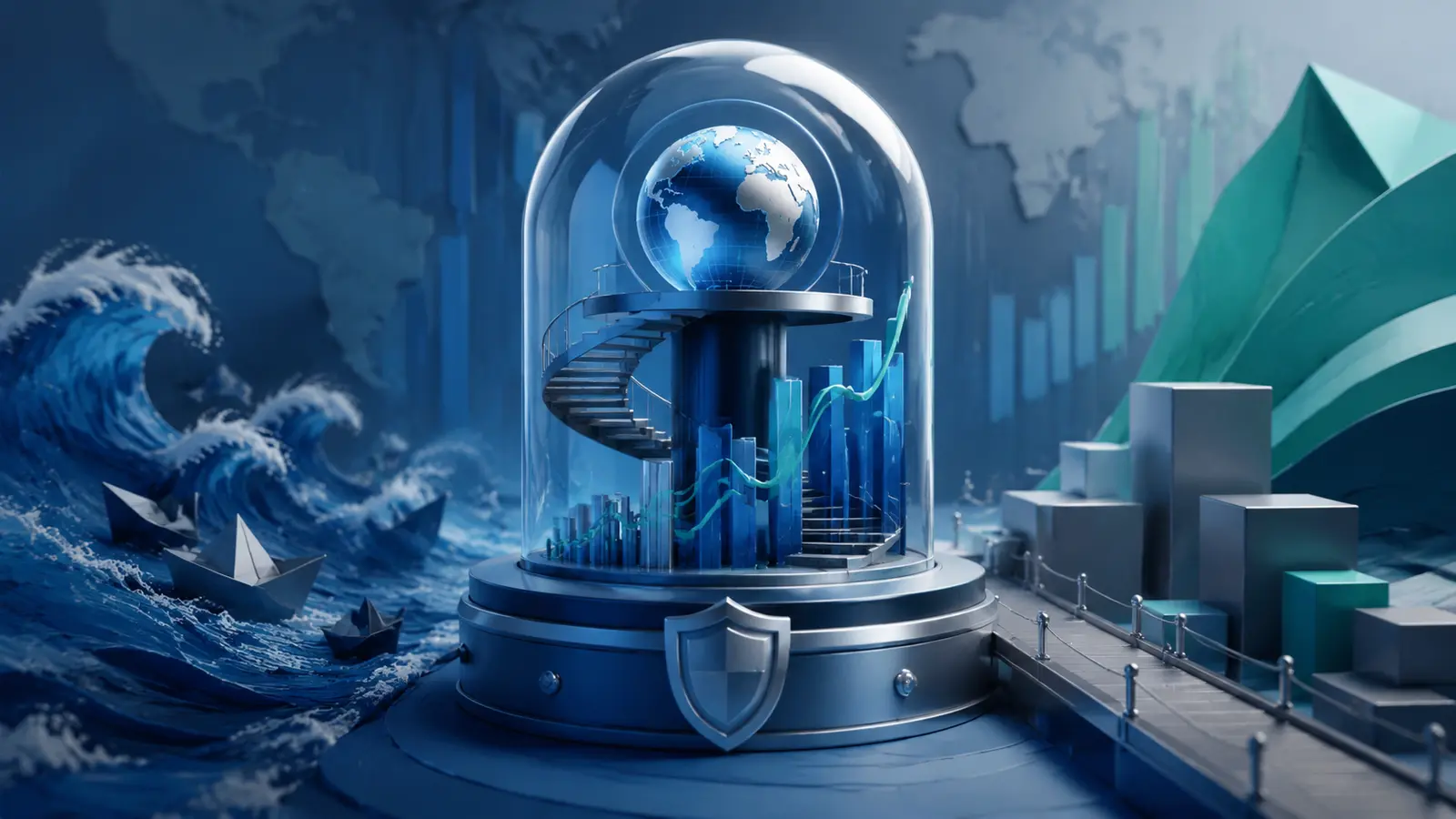 Conceptual market illustration for Prop Trading in Forex: The Upside, the Rules, and the Risks