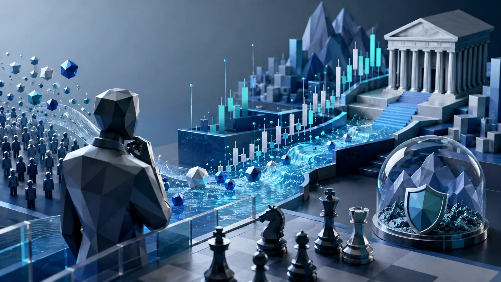 Conceptual market illustration for Understanding Order Flow and Smart Money Concepts in Forex Trading