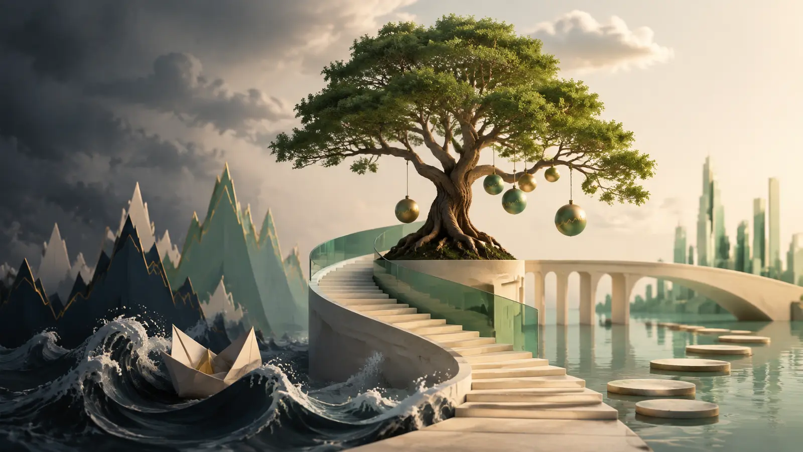 Conceptual market illustration for Why Long-Term Stock Investing Still Works