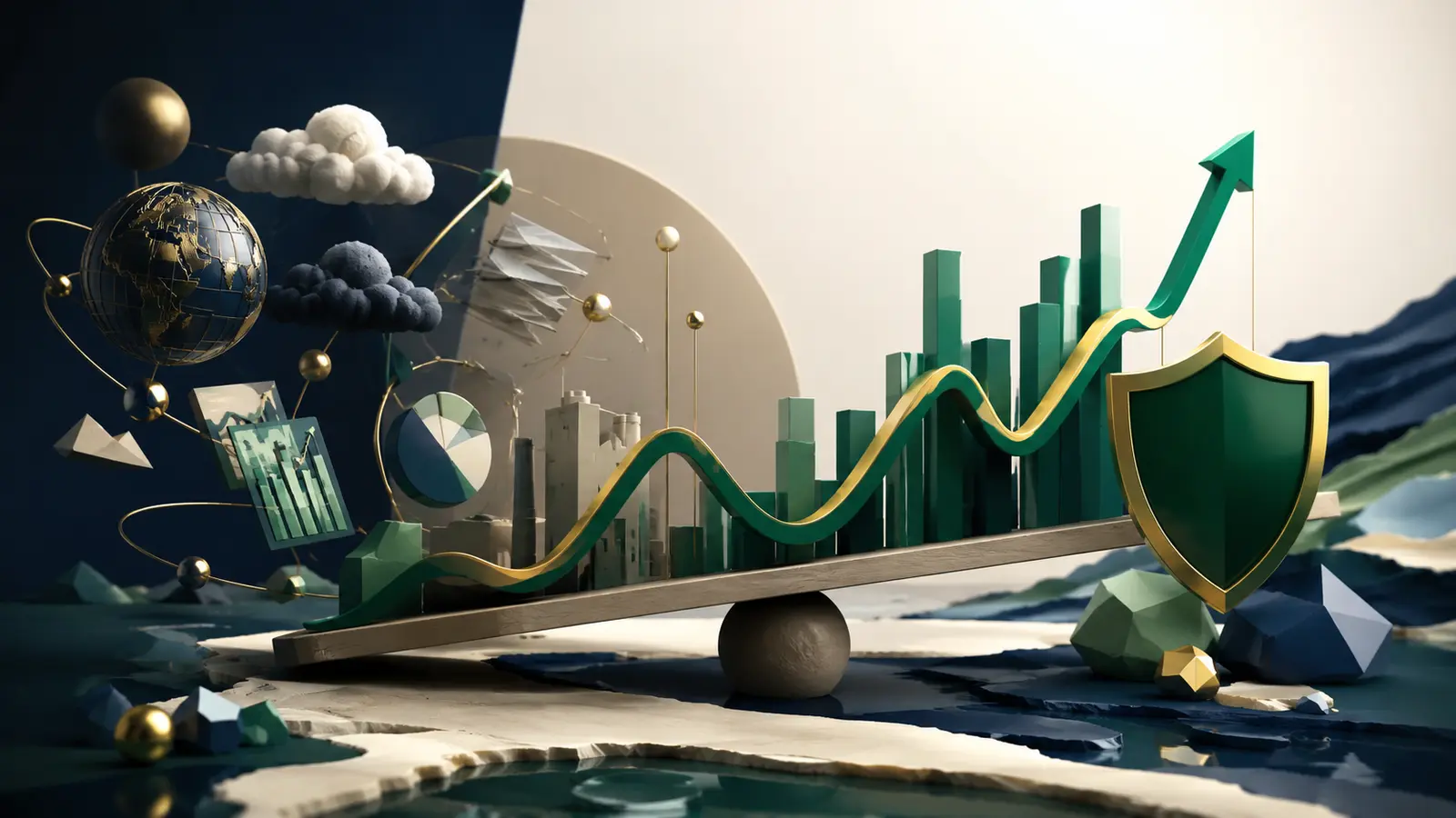 Conceptual market illustration for Why Stock Prices Move: The Forces Behind the Ticker